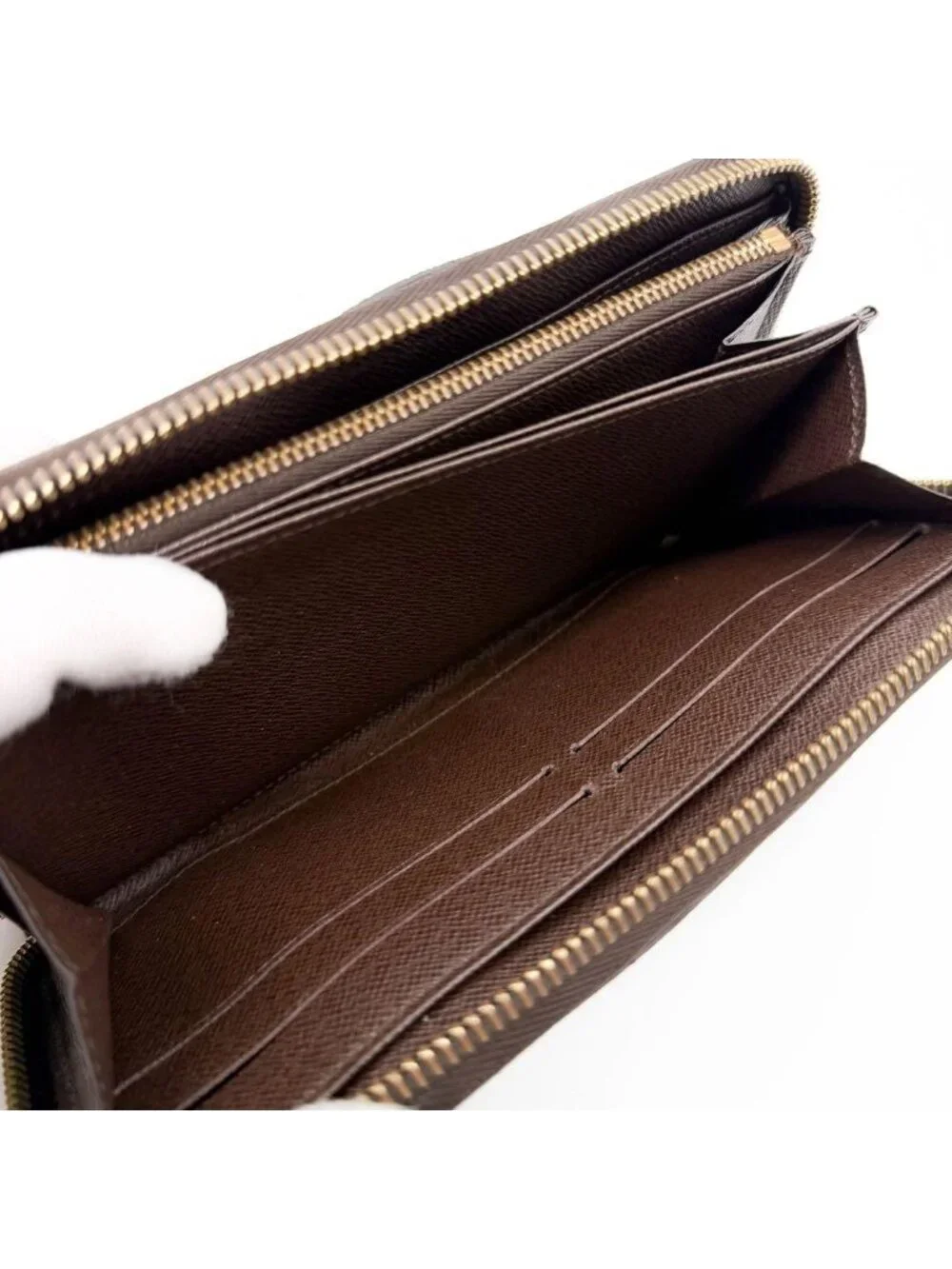 Louis Vuitton Zippy Wallet Damier Ebene Zip Around